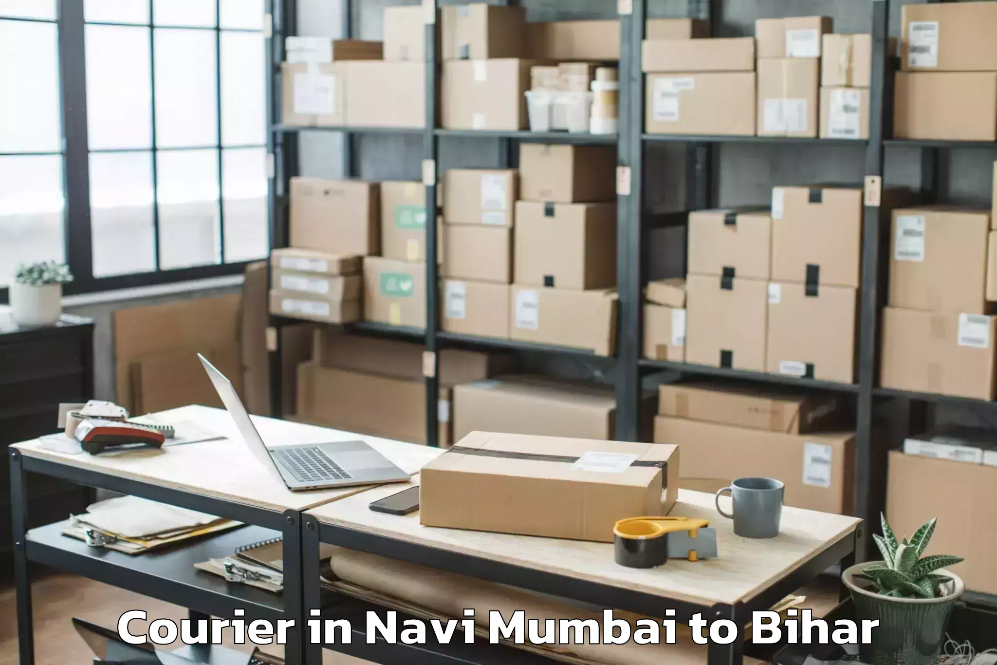 Reliable Navi Mumbai to Sugauna Courier